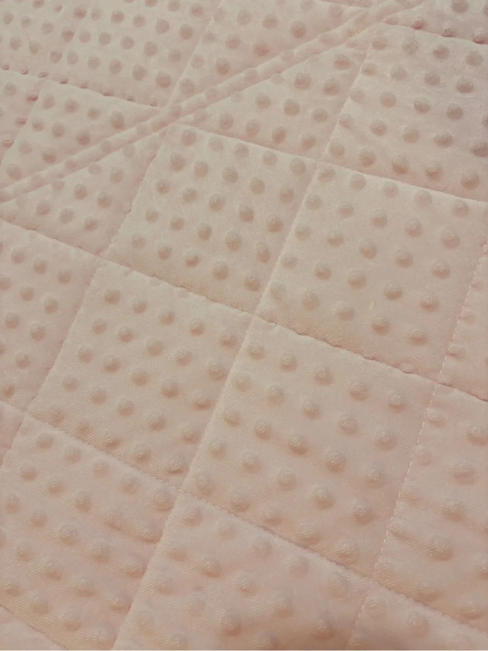 Pink Minky Cotton Sensory Weighted Blanket 3 lbs Kids washable